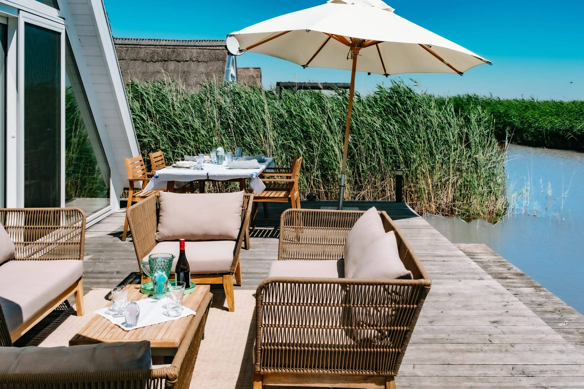 Seehütte Sonnenschilf – Schilf