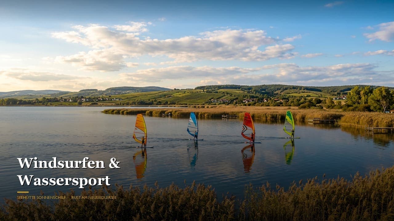 Windsurfing at Lake Neusiedl: Kitesurfing, SUP & Water Sports Right from Your Lakeside Holiday Home